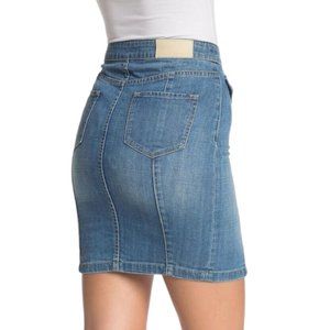 All Saints Denim Jean Mini Skirt Womens Size 2